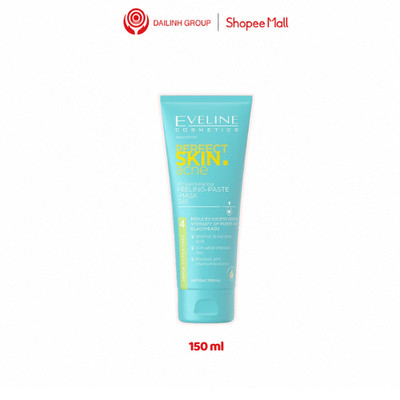Tẩy da chết Eveline Perfect Skin Acne sạch sâu, kháng khuẩn và ngừa mụn 75ML