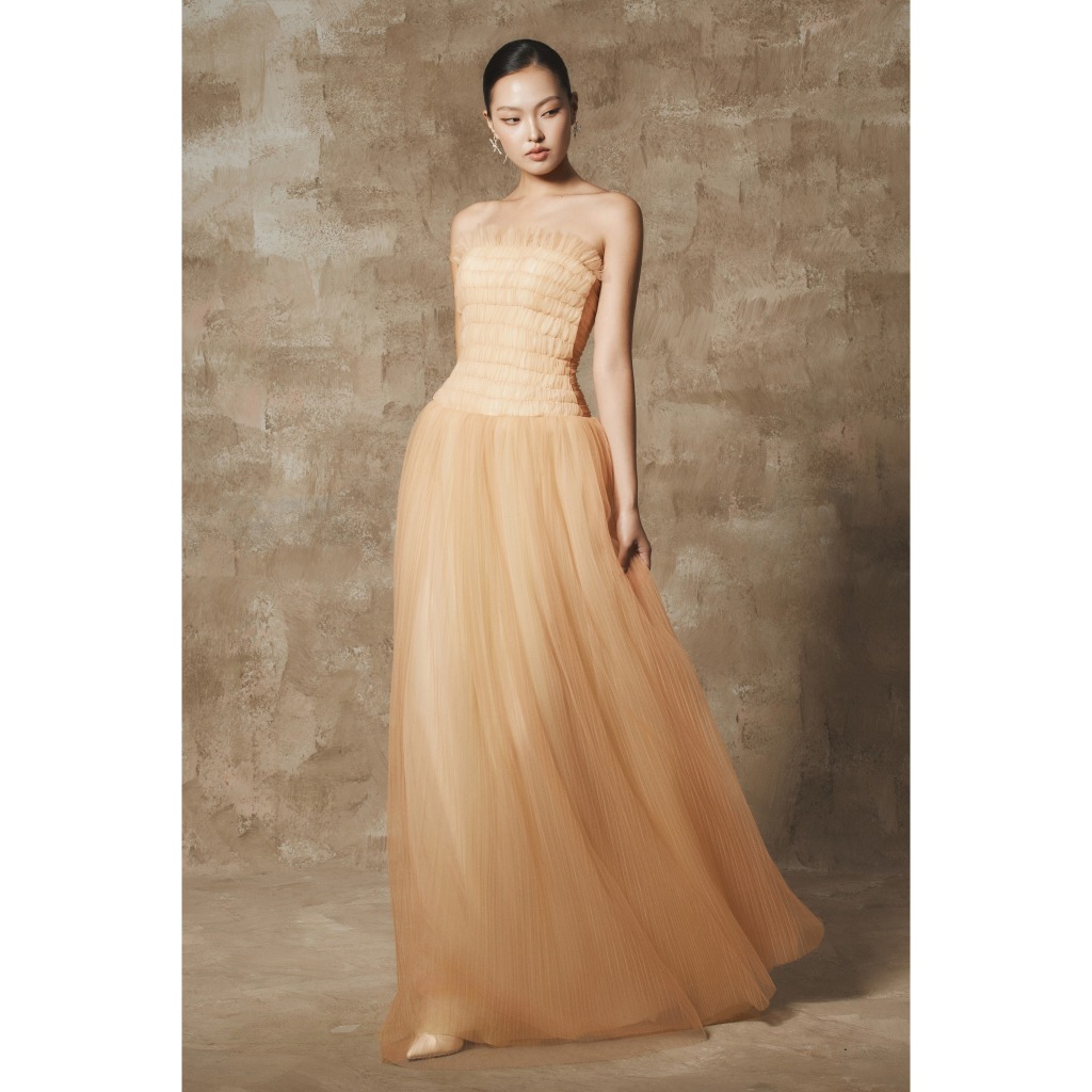 [BYDI DESIGN] SONA DRESS - Đầm thiết kế maxi cúp ngực dáng xòe, Váy dự tiệc cao cấp bồng bềnh