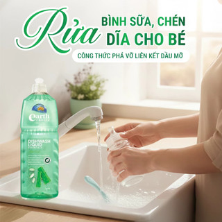 Nước rửa chén bát hữu cơ Earth Choice - 1 lít - NK Úc