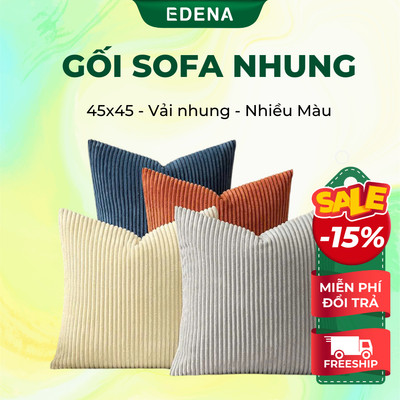 Combo gối sofa nhung 45x45 cm