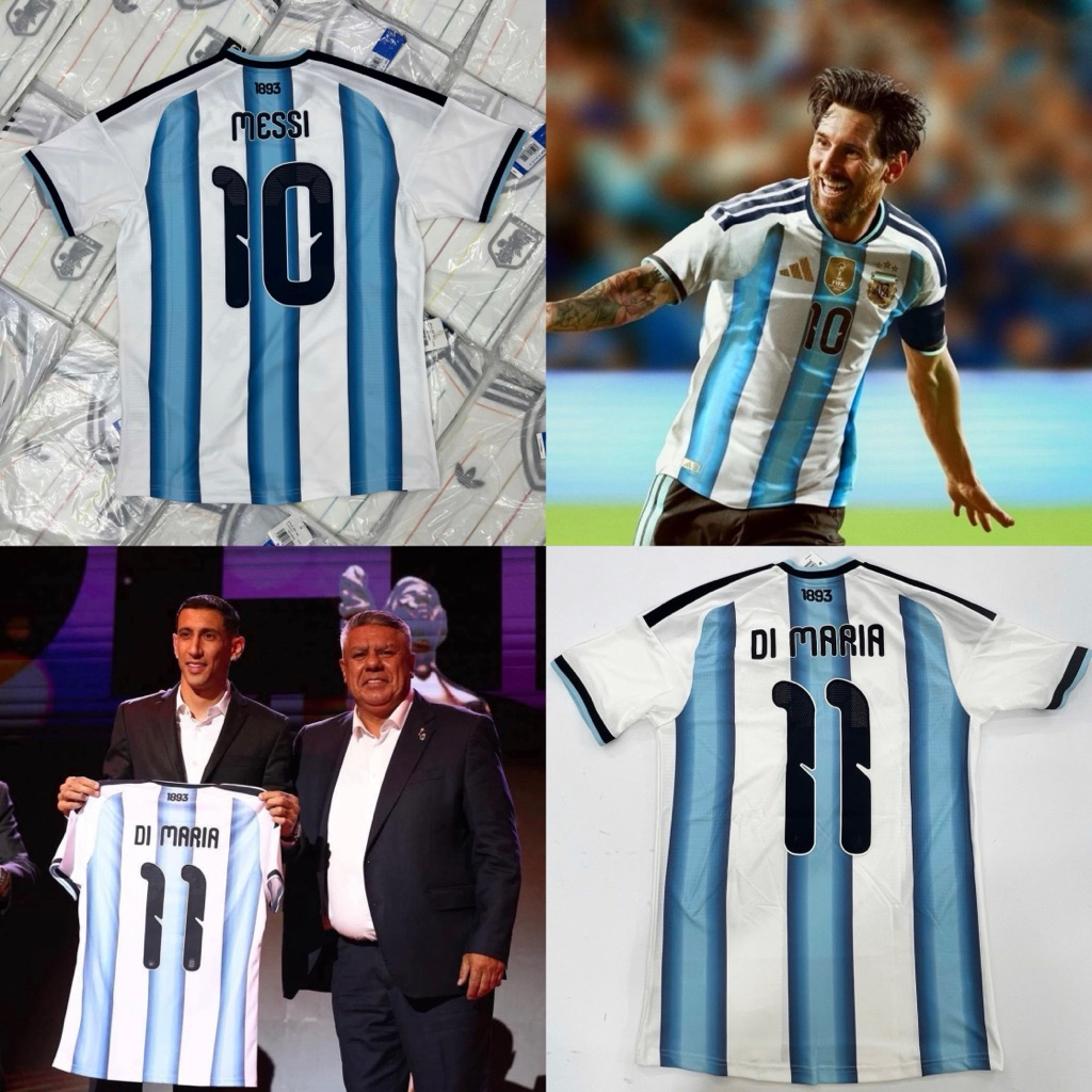 Áo bóng đá Argentina 2026 Messi v DiMaria shop Binh Authentic VN