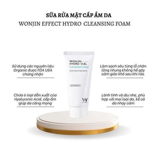 Sữa rửa mặt Wonjin Hydro Rise Hyaluronic 80ml