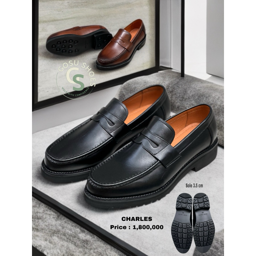 Giày lười tây nam penny loafers CHARLES [ GOSU ]