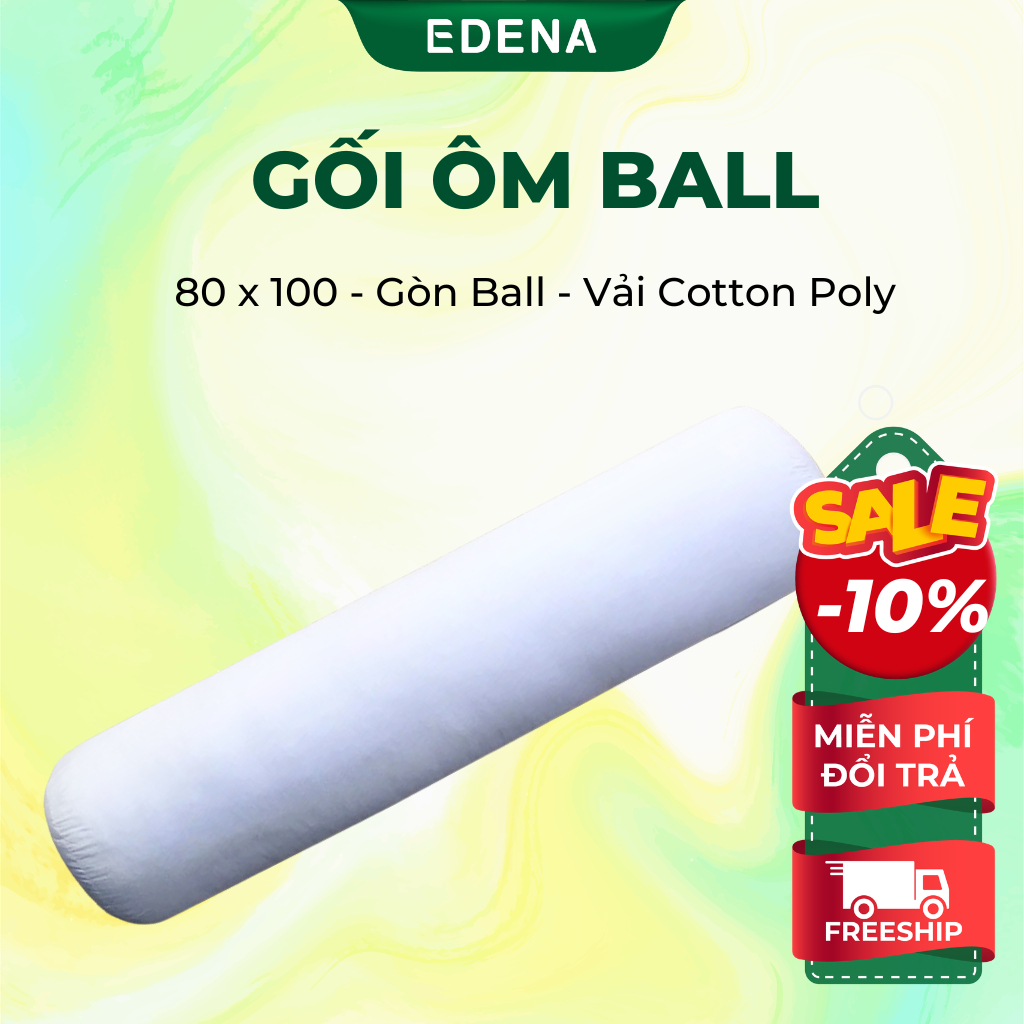 Edena Ruột Gối Ôm Gòn Ball Kích Cỡ 80x100cm