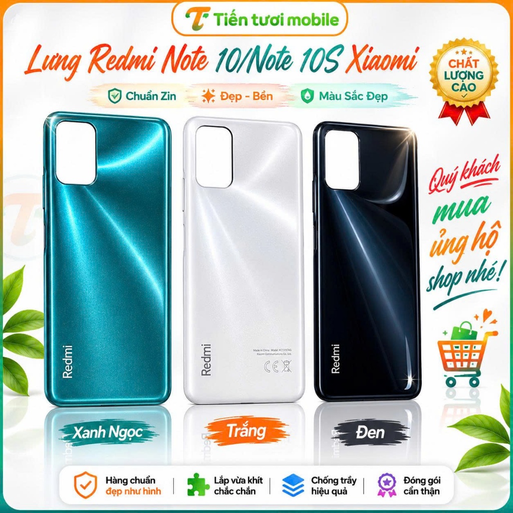 Nắp Lưng Xiaomi Redmi Note 10 4G / Redmi Note 10S