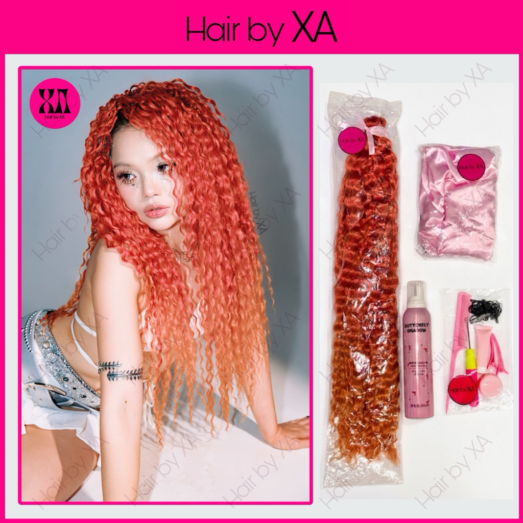 Set Nguyên Liệu Tóc Giả, Dụng Cụ Và Mỹ Phẩm Tạo Kiểu Tóc Crochet Braids Móc Nối Tóc Giả