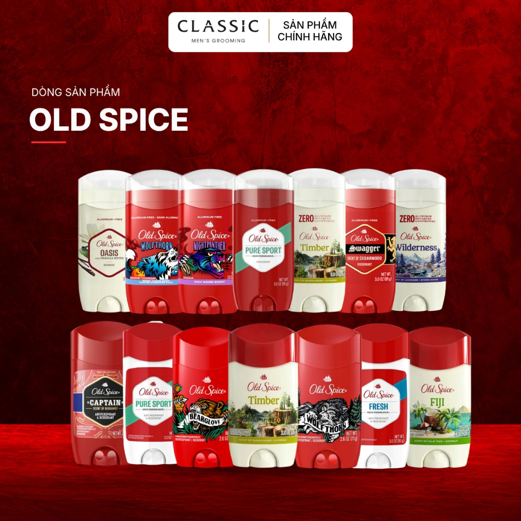 Lăn khử mùi Old Spice Chính hãng Mỹ