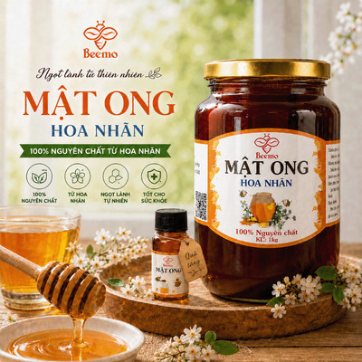 Mật Ong Nguyên Chất Hoa Nhãn Beemo – Mật Ong Tự Nhiên, Nguyên Chất 100%, Dùng Uống & Làm Đẹp