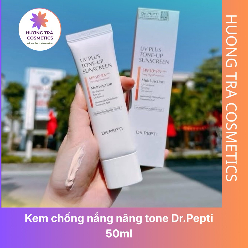 ( Hàng công ty) Kem chống nắng nâng tone Dr.Pepti 50ml