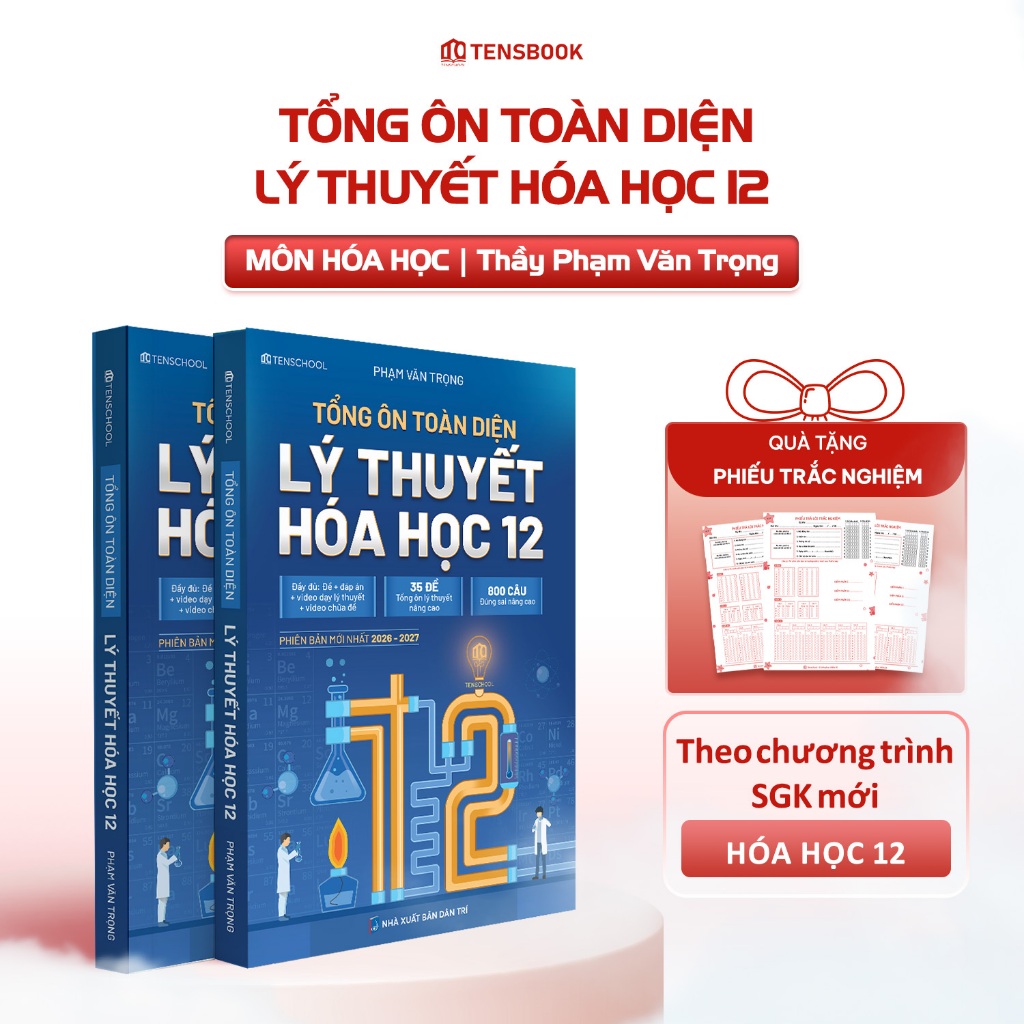 [TÁI BẢN 2026] Sách Tổng Ôn Toàn Diện Lý Thuyết Hóa Học 12 thầy Phạm Văn Trọng | BigBuy360 - bigbuy360.vn