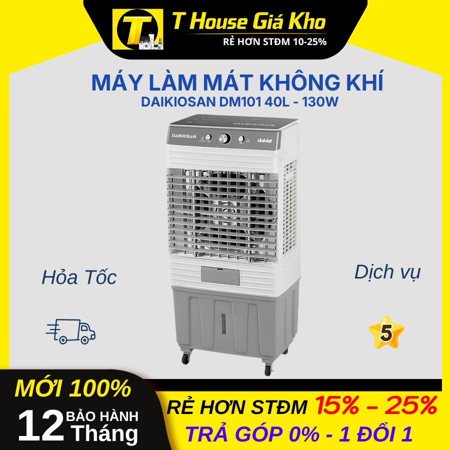 [Mới 100% - Chính Hãng] Quạt Điều Hòa Daikiosan DM101 40L - 130W Làm Mát Tốt Bền Bỉ BH 12 Tháng