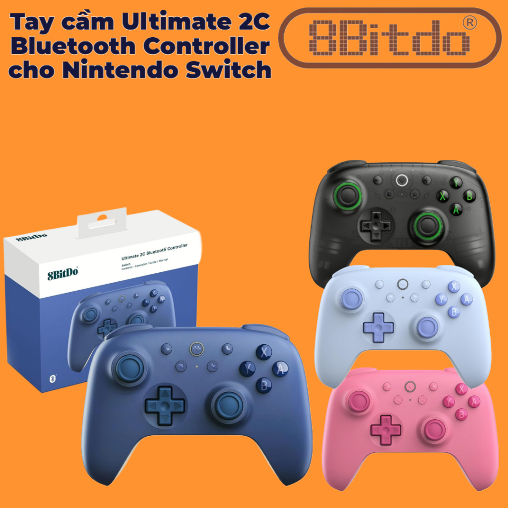 Tay cầm 8Bitdo Ultimate 2C Bluetooth Controller cho Nintendo Switch