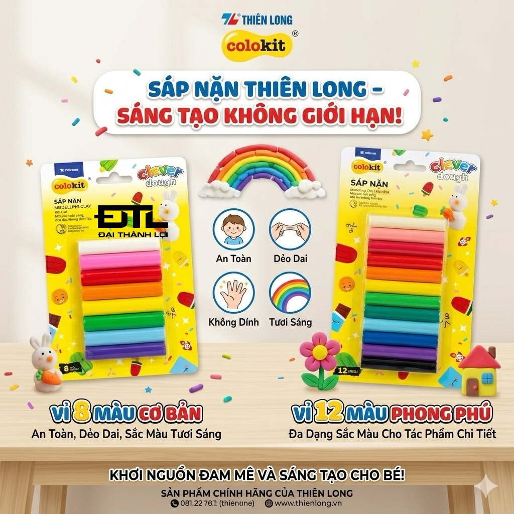 Sáp nặn Thiên Long Colokit MC-C03/MC-C04