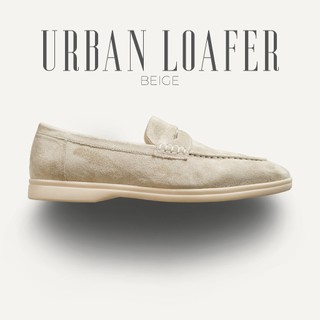 Giày loafer nam, giày lười nam da lộn URBAN LOAFER BEIGE cao cấp thoáng khí cao cấp công sở văn phòng TONKIN