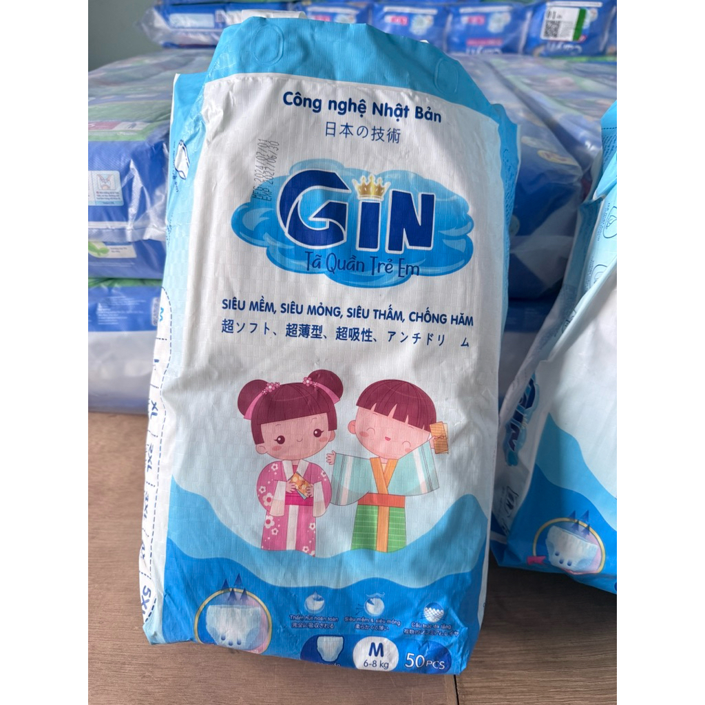 Tã quần trẻ em Gin M50( 50 miếng size M)