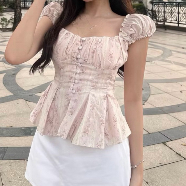 [ bigsize 60-90kg] Áo kantop tiểu thư nút bọc mã 542 | BigBuy360 - bigbuy360.vn