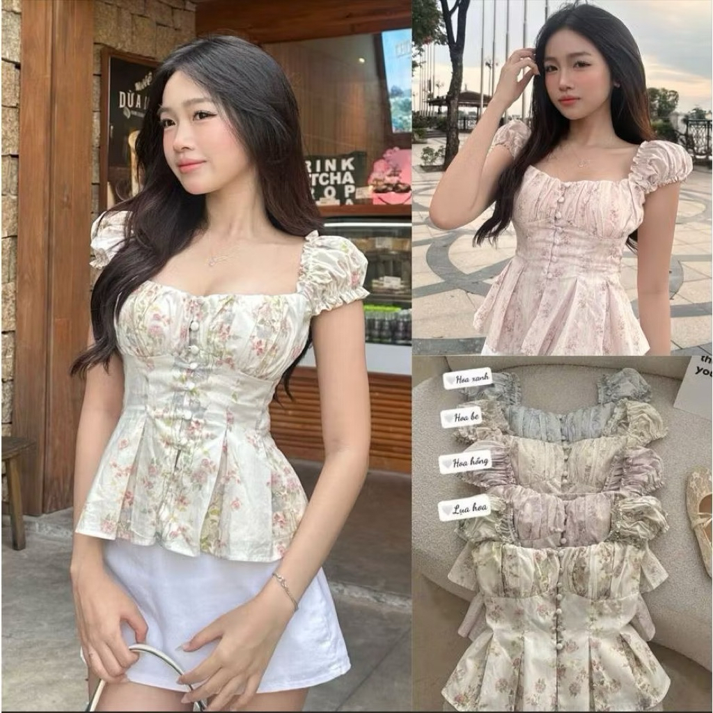 [ bigsize 60-90kg] Áo kantop tiểu thư nút bọc mã 542 | BigBuy360 - bigbuy360.vn