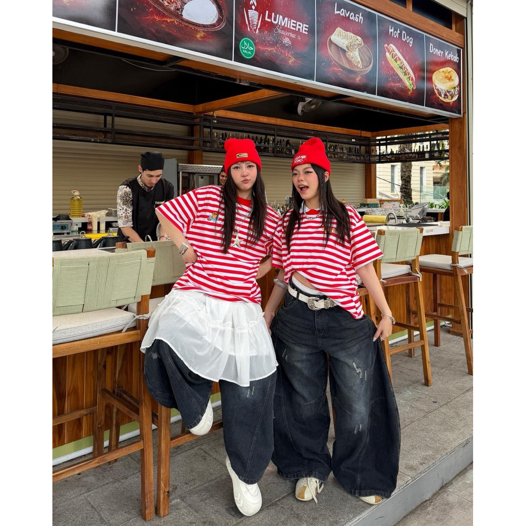 Áo Thun Boxy Sọc Ngang Cool Pup Club Local Brand Homiesstu, Áo Nam Nữ Unisex Menswear Hot Trend 2025 | BigBuy360 - bigbuy360.vn