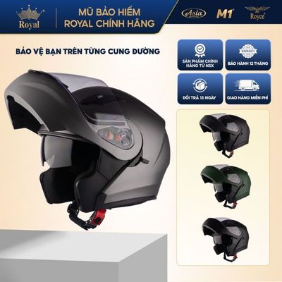 Nón bảo hiểm fullface có cằm Royal M179 2 lớp kính - Size M L XL XXL - Nam Nữ Đi Xe Máy Moto Phượt