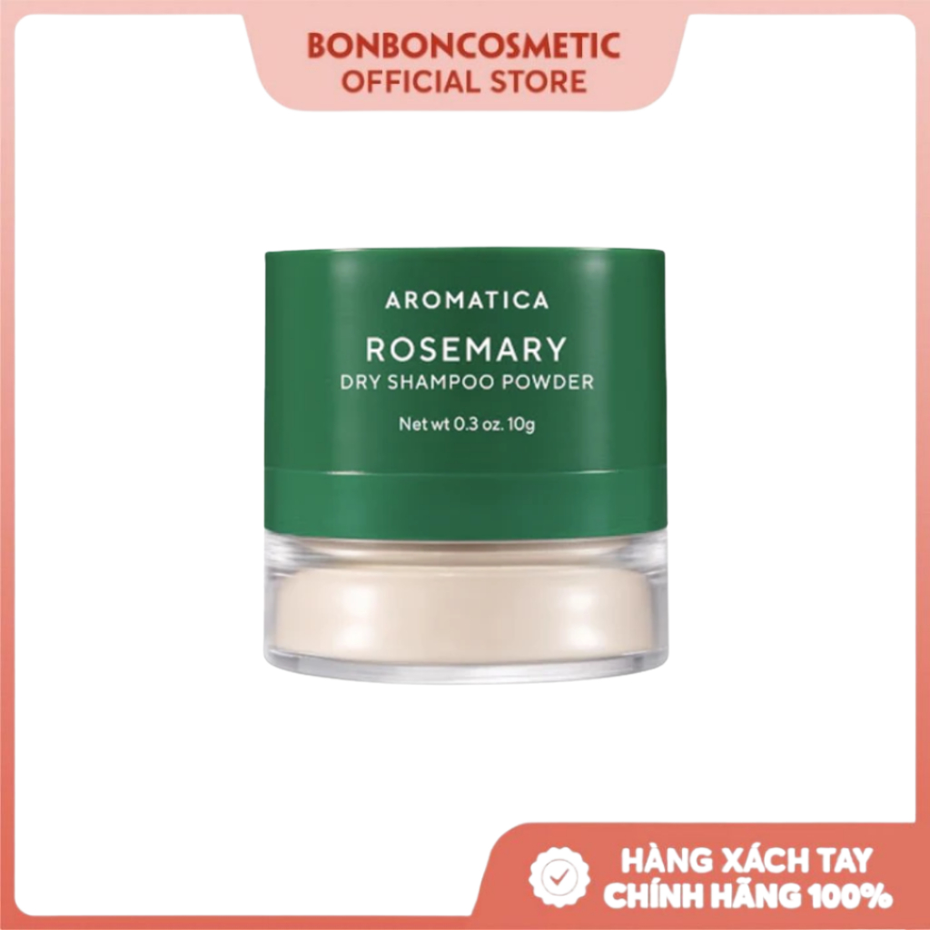 Phấn Bột Gội Khô Aromatica Rosemary Dry Shampoo Hộp 10g - BONBONCOSMETICS