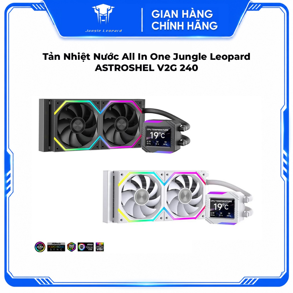 Tản Nhiệt Nước All In One Jungle Leopard ASTROSHEL V2G 240 Led ARGB - Màn Hình Tùy Chỉnh