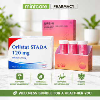 Combo Orlistat Stada & Balporo BBae Hỗ Trợ Kiểm Soát Cân Nặng, Cải Thiện Vóc Dáng