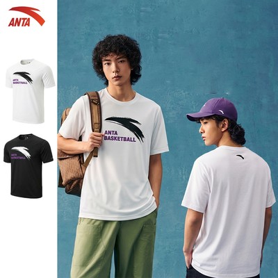 Áo thun phông unisex Thời trang thể thao Áo Thun Bóng Rổ Dáng Rộng ANTA 1526B1112