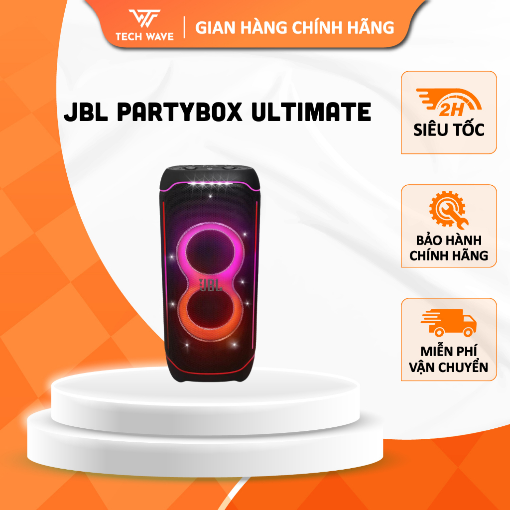 Loa JBL PartyBox Ultimate Chính Hãng | 1100W RMS, Wi-Fi, Bluetooth 5.3, Dolby Atmos, PartyPad, IPX4.