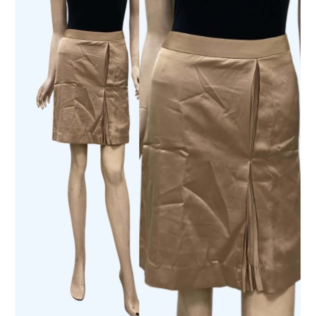 (V500A ) Chân váy vải phi lụa công sở - Thanh lý vnxk