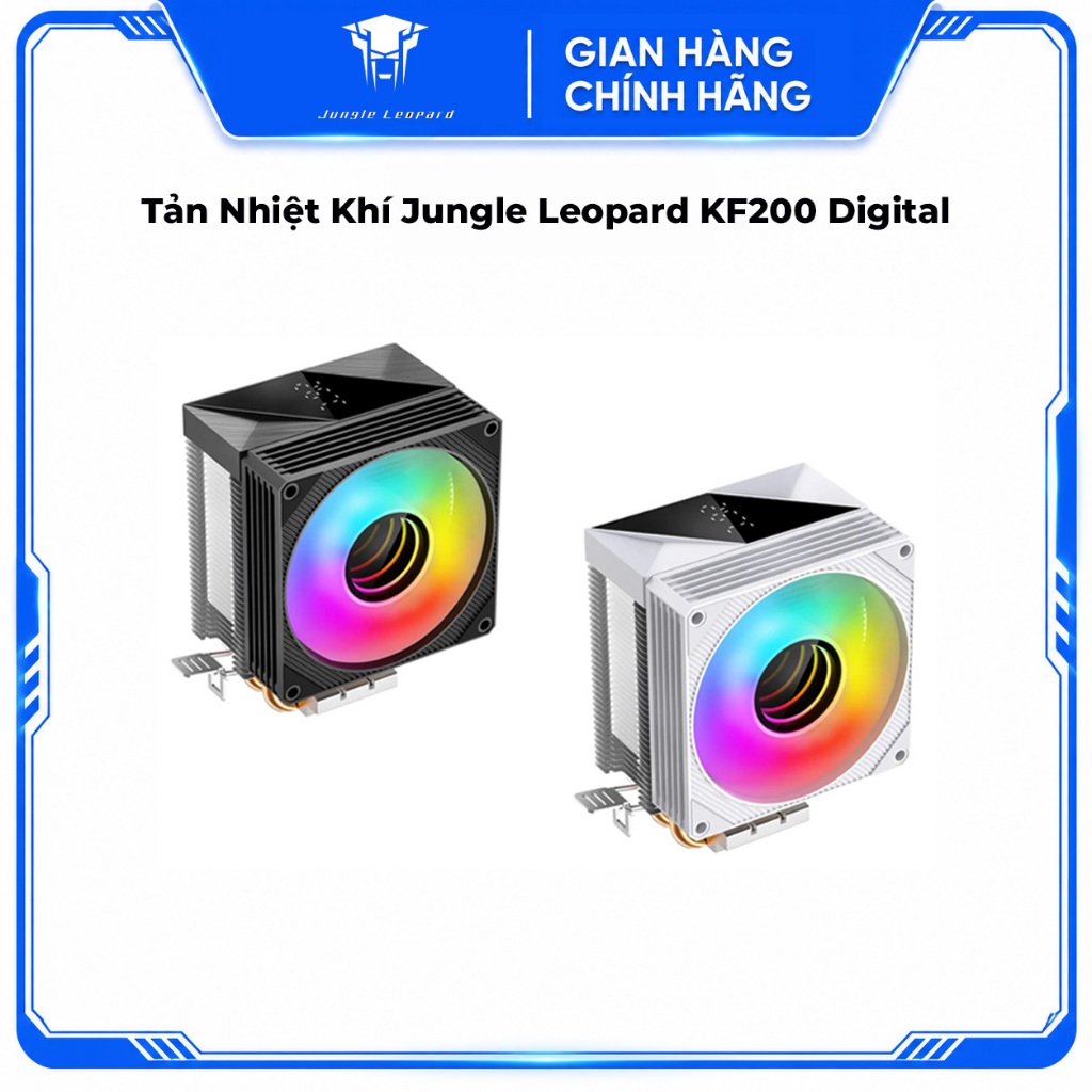 Tản Nhiệt Khí Jungle Leopard KF200 Digital Led RGB - Hiển Thị Nhiệt Độ