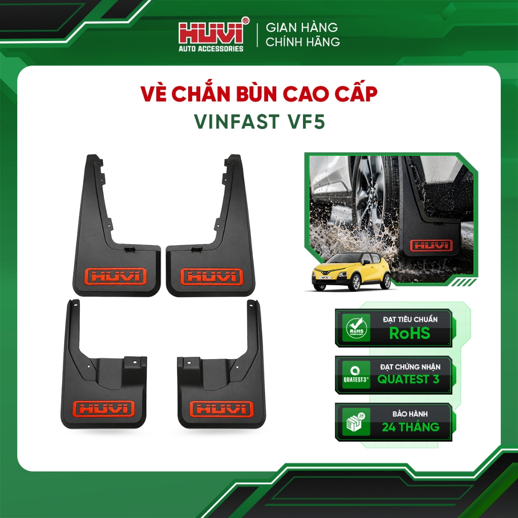 VÈ CHẮN BÙN VINFAST VF5 CỦA HUVI – GIẢI PHÁP GIỮ XE LUÔN SẠCH & BỀN ĐẸP
