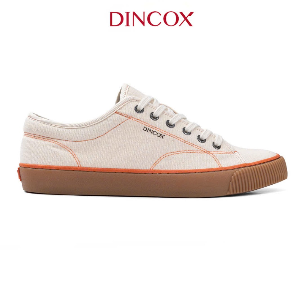 Giày Sneaker Vải Canvas Unisex E18 Natural DINCOX Đơn Giản Hiện Đại