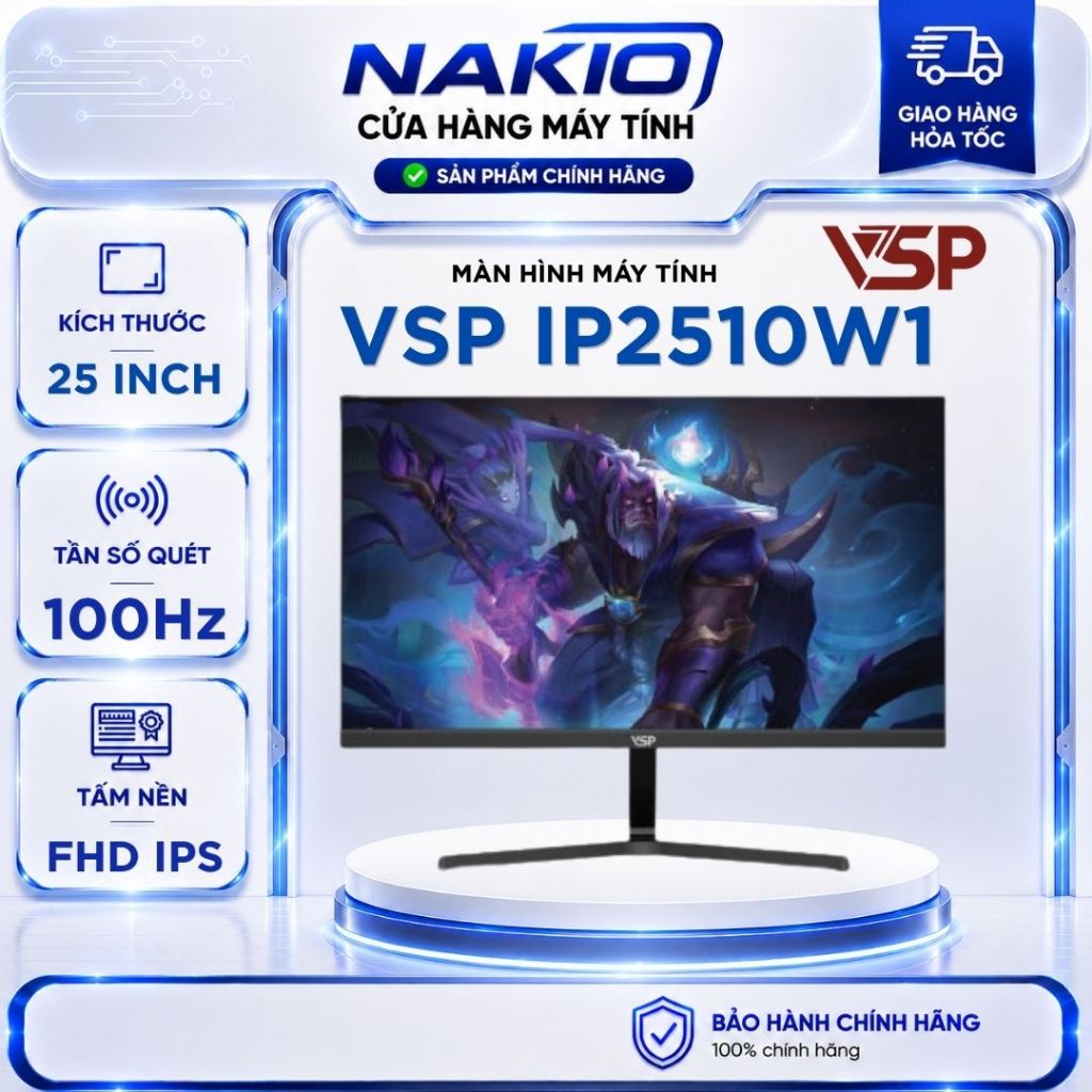 Màn hình VSP IP2510W1 (25inch / IPS / 100Hz / 5Ms) - Bảo hành chính hãng 36 tháng