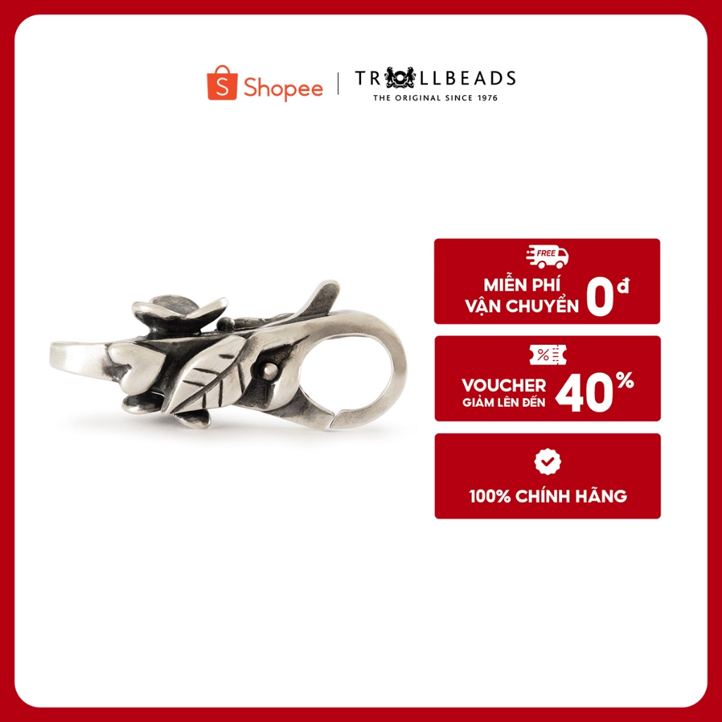 Trollbeads Khóa bạc Lakeside Bloom