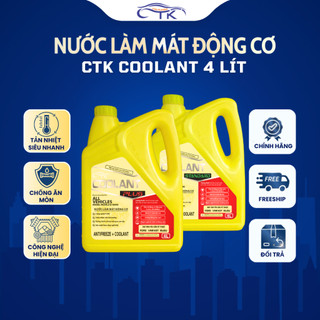 Nước Làm Mát  CTK Coolant 4L ANTI FREEZE ,Tản Nhiệt Nhanh, Chống Cặn, Mát Động Cơ Ô Tô