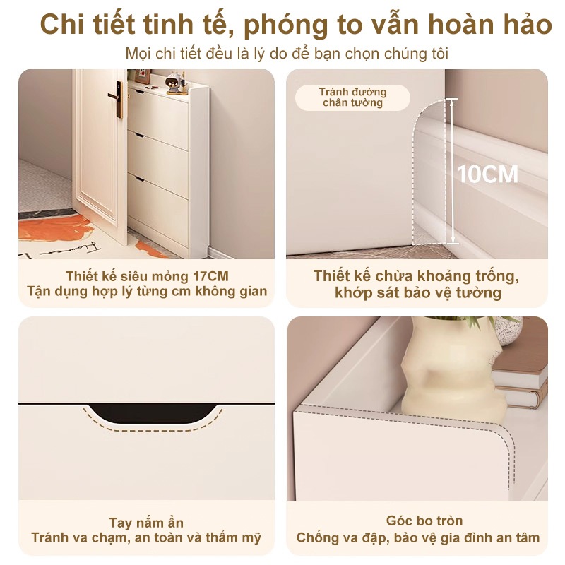 BM Tủ giày cửa lật đa năng gỗ cao cấp lưu trữ và tiết kiệm không gian trang trí nội thất hiện đại | BigBuy360 - bigbuy360.vn