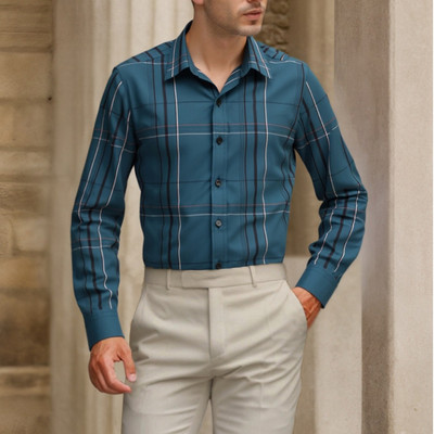 [SALE] Áo sơ mi nam dài tay TQQ K591CSB dáng slimfit công sở chất vải thoáng mát, mềm mịn, giấu bụng hoàn hảo