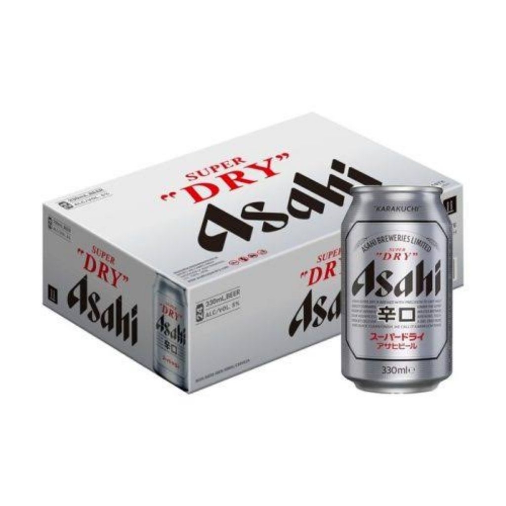Bia Asahi Dry 330ml thùng 24 lon