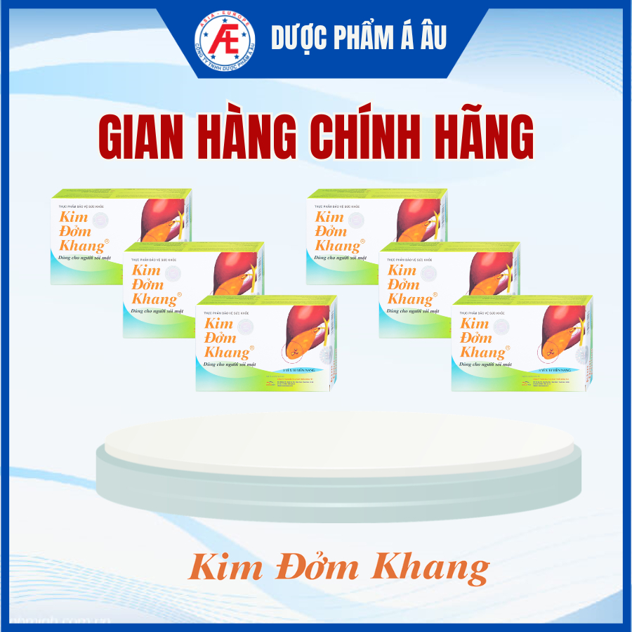 Combo 6 hộp Kim Đởm Khang 30 viên hỗ trợ cho người bị sỏi mật, giúp làm mềm sạn sỏi và bài sỏi mật