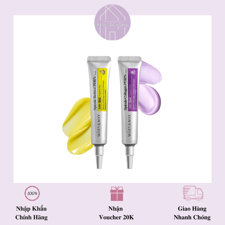 Mary & May Spicule Retinol PDRN Cream Spicule Collagen PDRN Kem Dưỡng Săn Chắc Da Phục Hồi Da Chống 