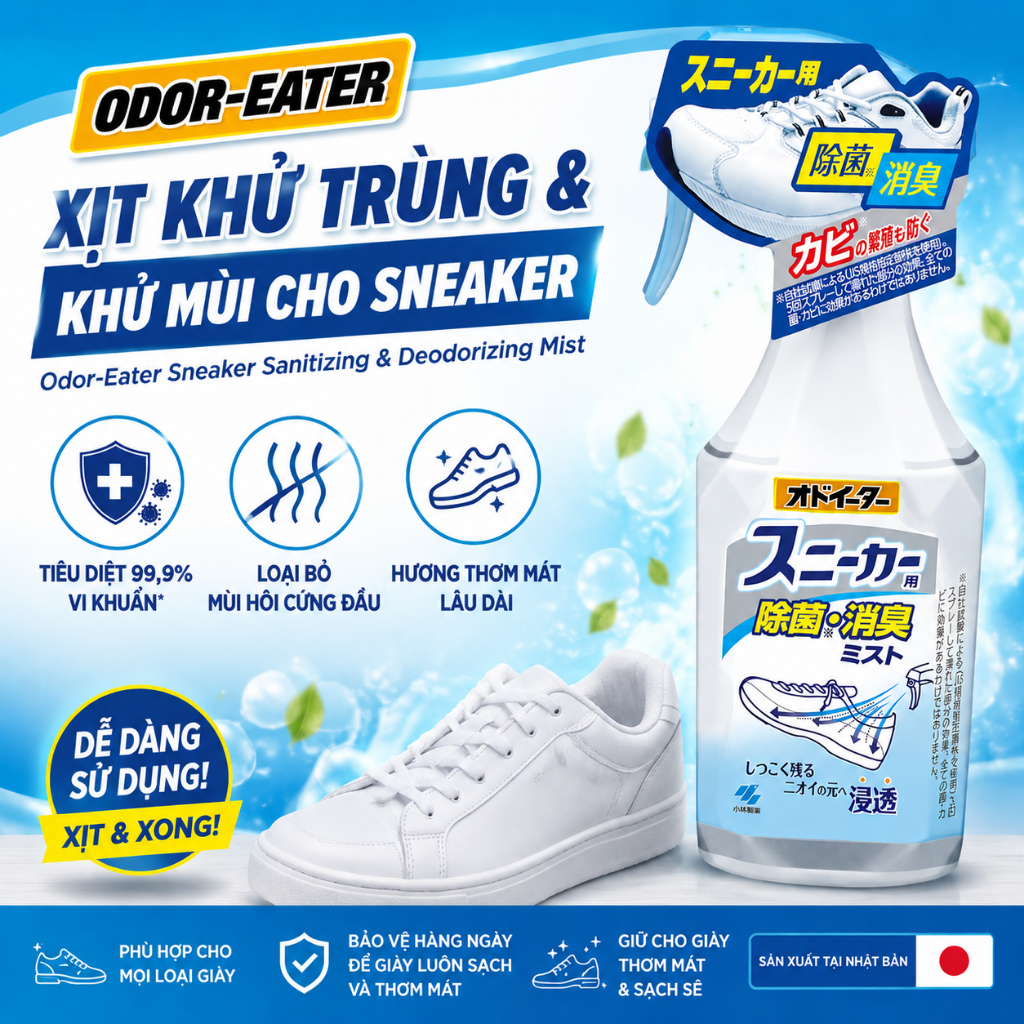 Odor Eater Sneaker Deodorizing and Sanitizing Mist Spray 250mL/ Direct from JAPAN
