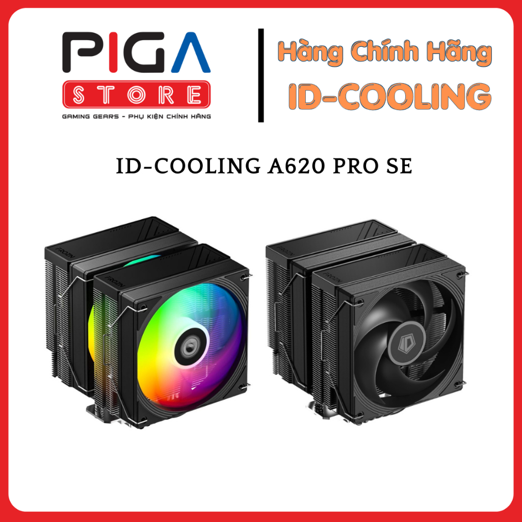 TẢN NHIỆT KHÍ CPU ID-COOLING FROZN A620 PRO SE & ARGB (2 fan - 6 ống đồng)