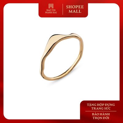 Nhẫn vàng 10K Bảo Tín Mạnh Hải thiết kế uốn lượn Minimalism PYN1V10KD0-605002