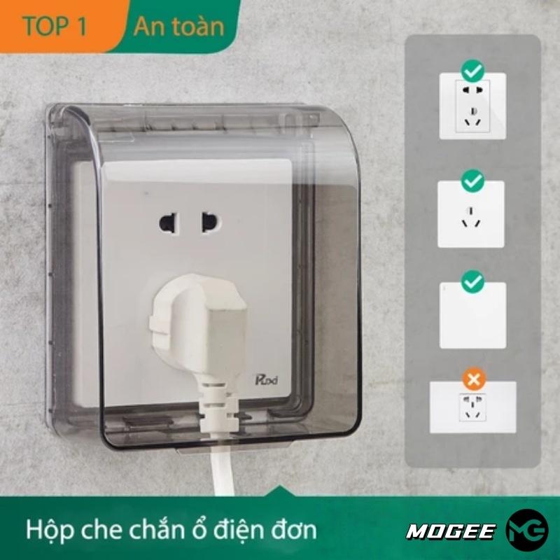 Hộp Chống Nước Che Mưa Cho Công Tắc Ổ Cắm MOGEE