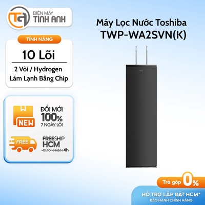 Máy Lọc Nước RO Nóng Nguội Lạnh 10 Lõi Toshiba TWP-WA2SVN(K)
