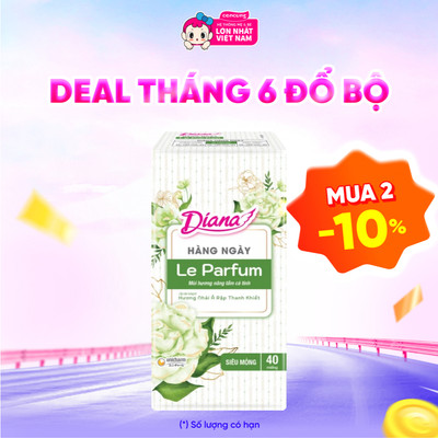 Băng vệ sinh Diana hằng ngày Le Parfum hương nhài (40 miếng)
