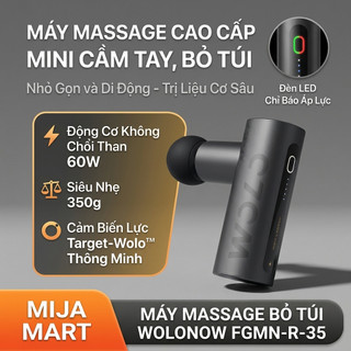 Máy Massage cơ mini WOLONOW – Máy Massage Cầm Tay Nhỏ Gọn, Công Suất Mạnh, 6 cấp độ