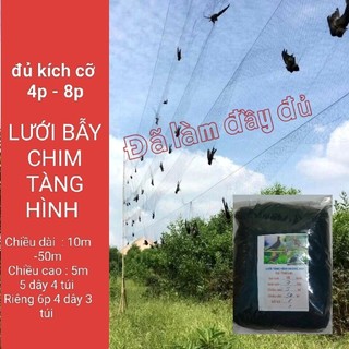 [Siêu Rẻ 😱] Lưới_BẪY_ CHIM_Chào_Mào_Sẻ_Choè_Cu_Gáy.v.v_Cao5m_dài10m_50m