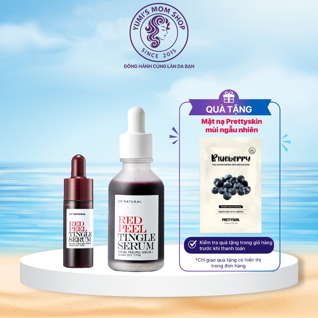 Tinh chất serum peel da tái tạo da sinh học So Natural Red Peel Tingle Serum 35ml
