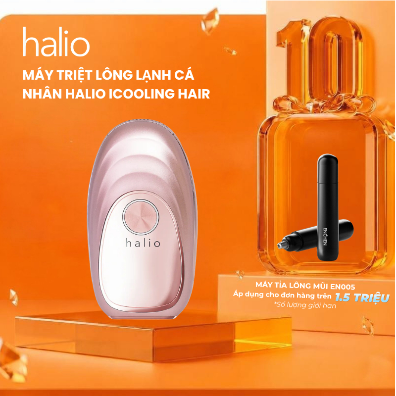 Máy Triệt Lông Lạnh Cá Nhân Halio IPL Cooling Hair Removal Device